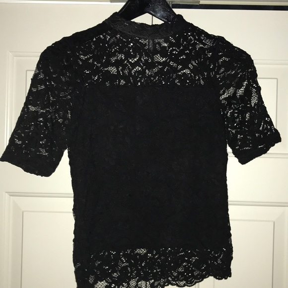 Black lace top - Picture 1 of 5